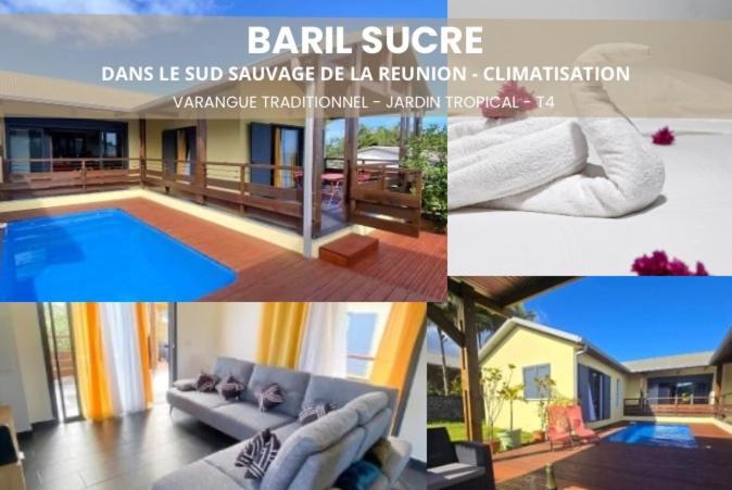 Baril Sucre - Piscine- Jardin - By Sister Home Saint-Philippe Dış mekan fotoğraf